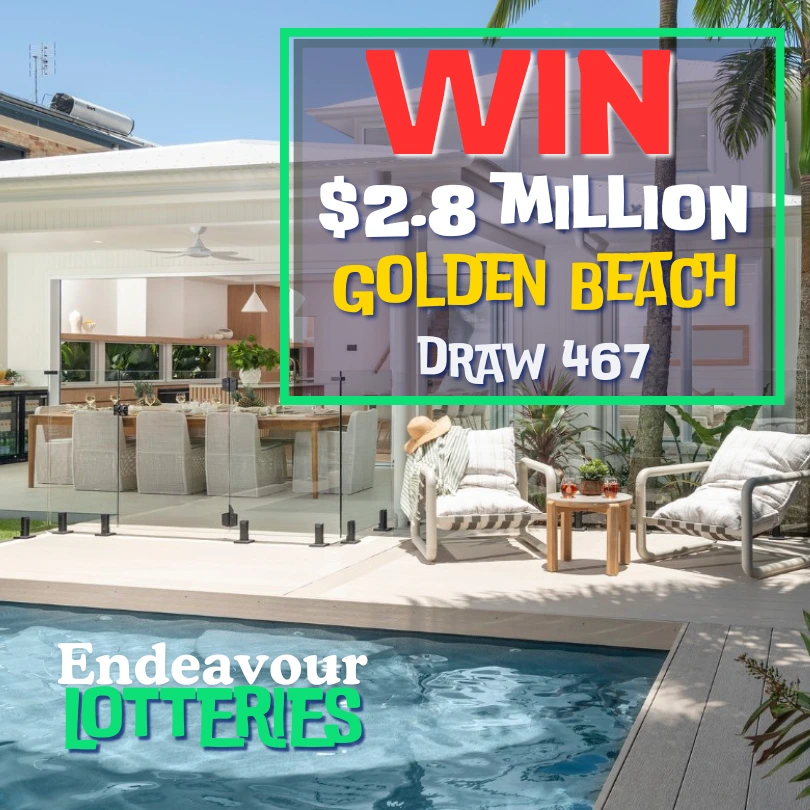 endeavour lotteries, endeavour prize home, endeavour draw 467