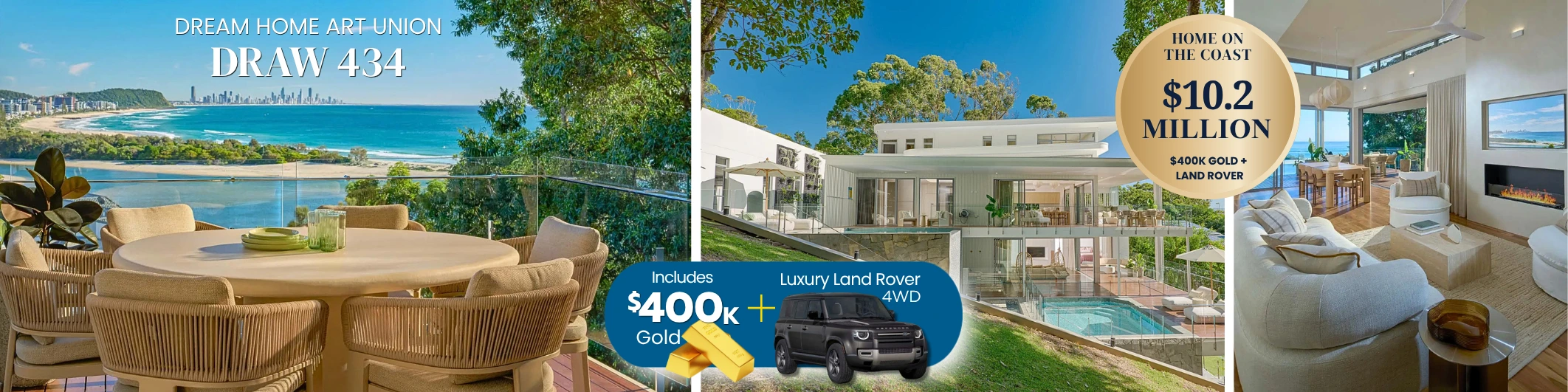 dream home art union, rsl draw 434, draw 434 currumbin
