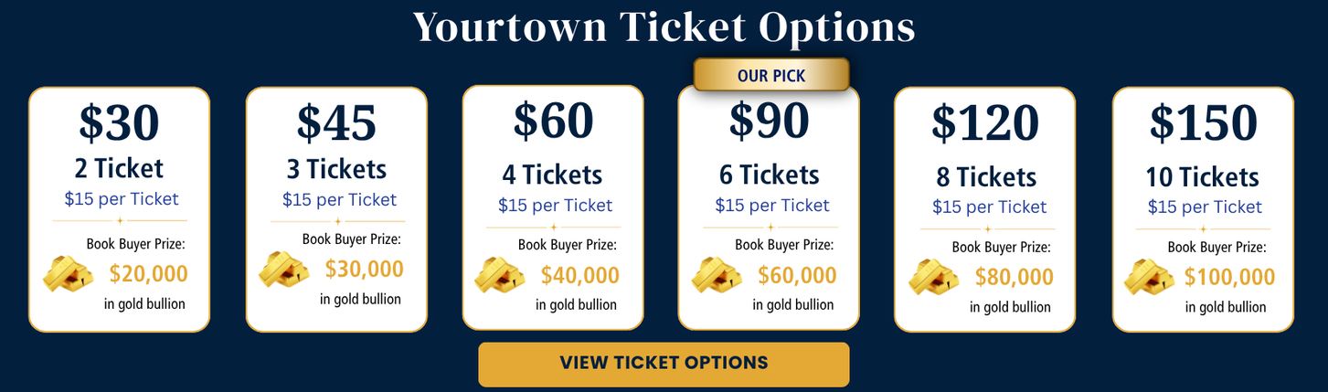 Yourtown web Banner Ticket Options Yourtown draw 559, yourtown prize home, yourtown 559